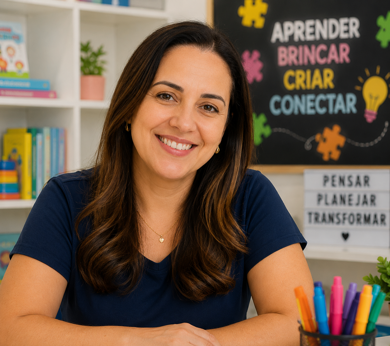 Profª Juliana Castro, criadora do portal